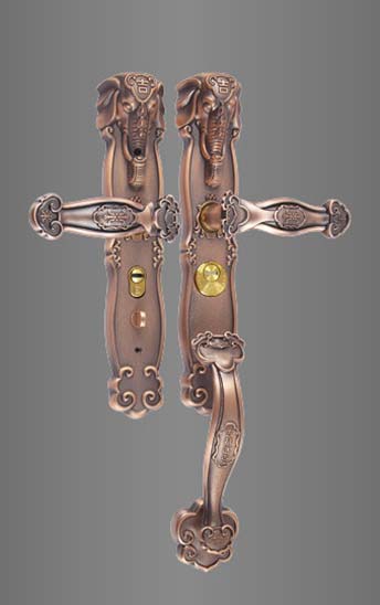 ST-B159镀铜双面活动拉手锁